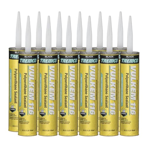 Tremco 116 Vulkem Polyurethane High-Performance Sealant, Black (Case of 12)