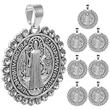 WESIEVYA Llaveros Redondos de Metal para Manualidades y Decoración de Bolsos, 8 Piezas Diseño Creativo y Elegante para Accesorios de Moda