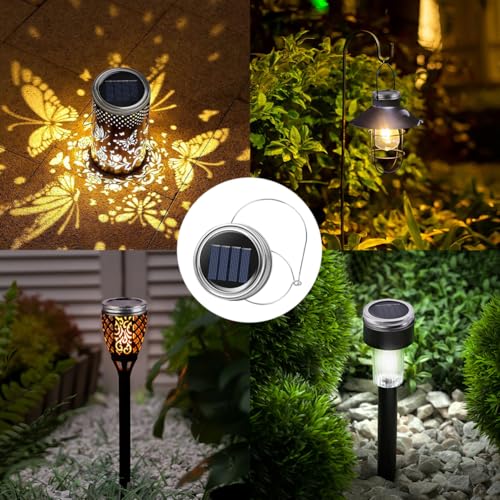 Adiwo 3 Stück Solarlicht-Ersatzoberteil, 20 LED-Lichterkette, 2 m, Panel-Licht-Ersatzteile mit Tragegriff, IP44 Ersatz-Solarpanel mit warmem Licht für den Außenbereich, Gartenlaterne, Solarleuchte