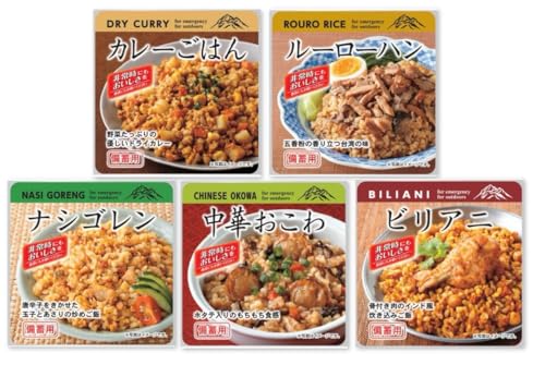 東和食彩 おいしい非常食シリーズ そのまま食べられる炊き込みご飯 お試し５食セット