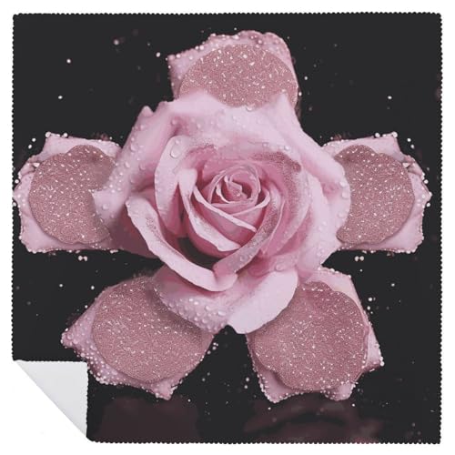 Servilletas de Tela Glitter Rose 2 Piezas miniatura 6
