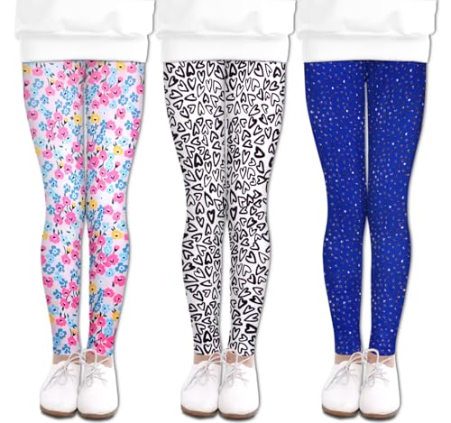 Image of LUOUSE Girls' Leggings Full Length Comfy Pants Trousers 4-13 Years