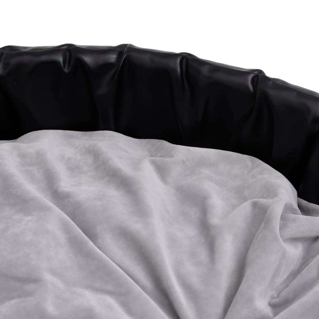 Cama para perros pequeños de felpa suave y piel sintética de fácil cuidado con base antideslizante y funda lavable con cremallera como sofá grueso acolchado para mascotas