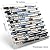 Hominter Metallic Glass Tile Rose Gold, Silver & Ink Blue Interlocking Linear Mosaic for Kitchen Backsplash, Bathroom Walls, Fireplace Surrounds & Accent Decor (6 Square Feet)