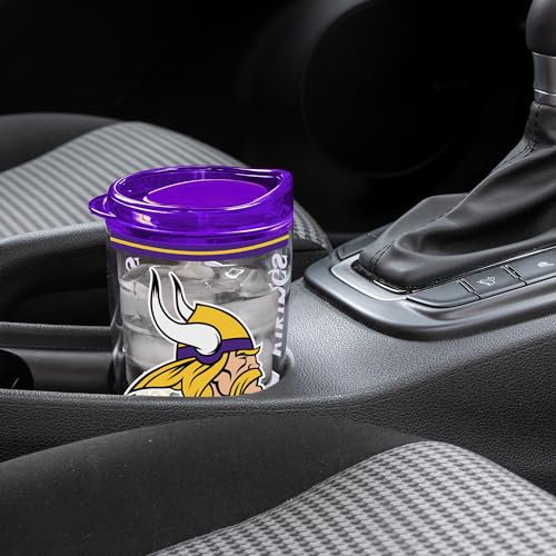 Image of Rico Industries NFL Football Double Wall Mayhem 16oz Tritan Tumbler W Lid