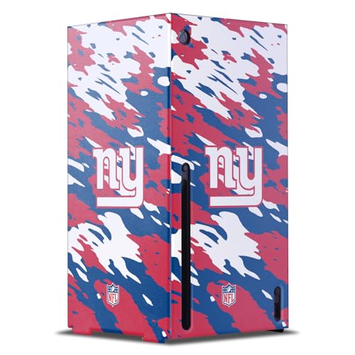 Console Xbox Series X habillage NFL New York Giants décor salon gamer camouflage