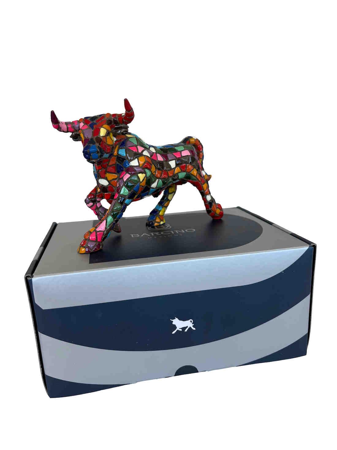Taureau mosaïque Barcino Designs rompre la monotonie d'une étagère vide avec 12 cm