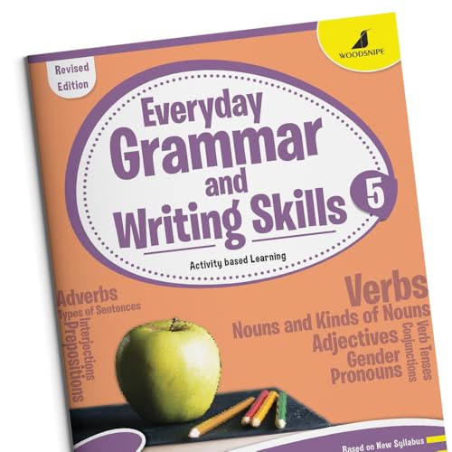 Image of Woodsnipe English Grammar and Writing Skills Book for Class 5, Age 10 to 11 Years| Practical Approach| Master Reading, Writing and Language Skills | Multiple Type Questions with Answer Keys