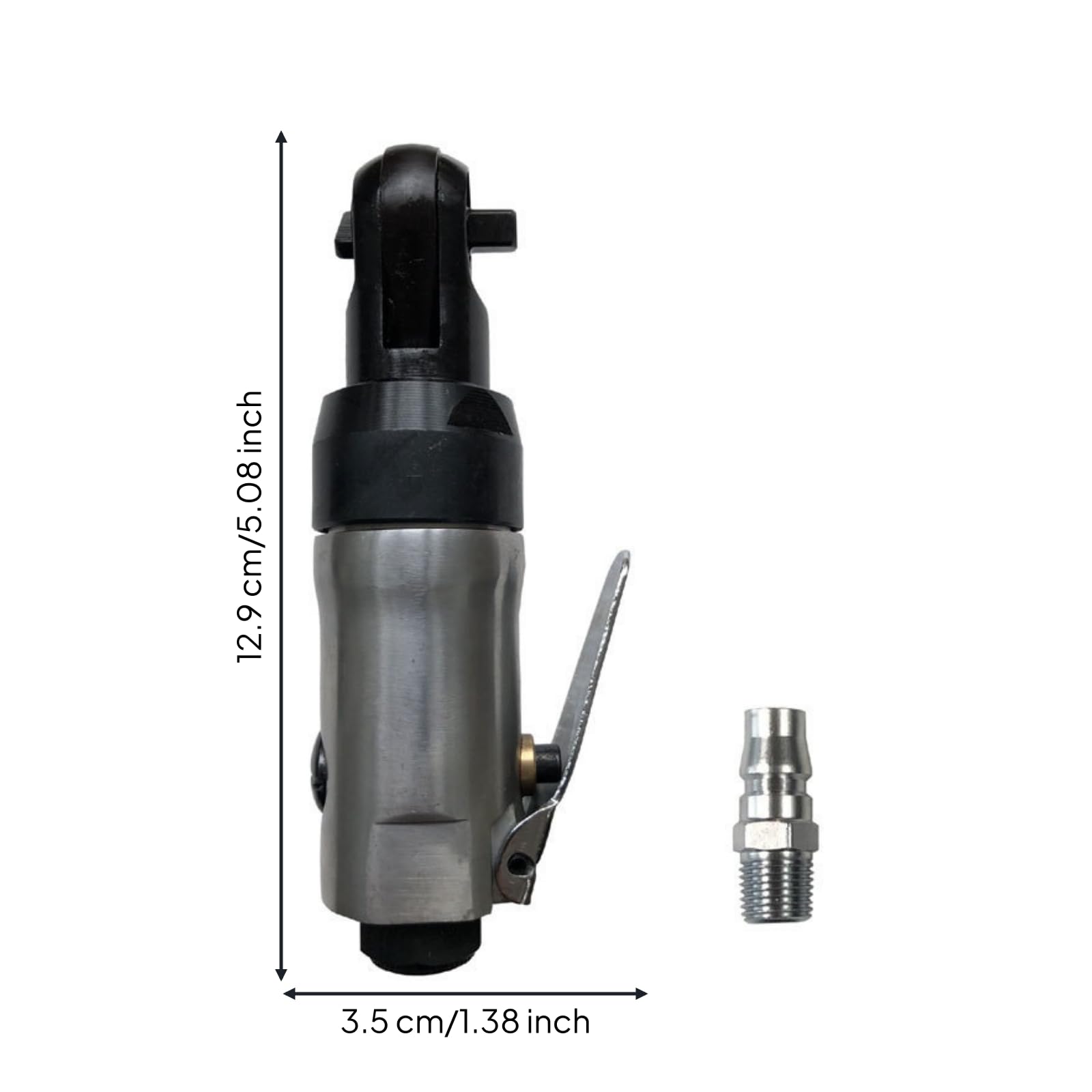 KESOTO Herramienta Carraca con Cabeza Giratoria 1/4 Pulgada y Funcionamiento a 90 Psi para Trabajos Ensamblaje y smontaje en Talleres y