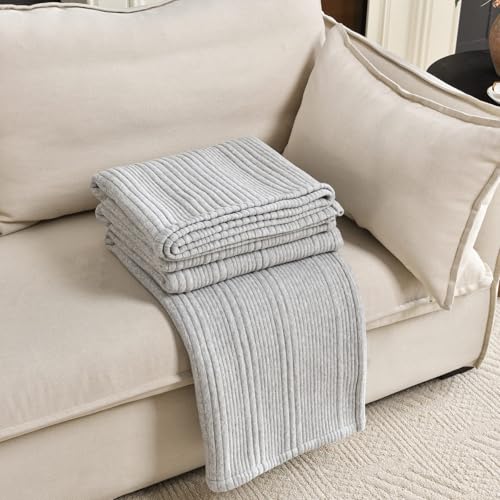 Duvetex 768572221178 Cotton Heathered Jersey Bed Blanket thumb #3