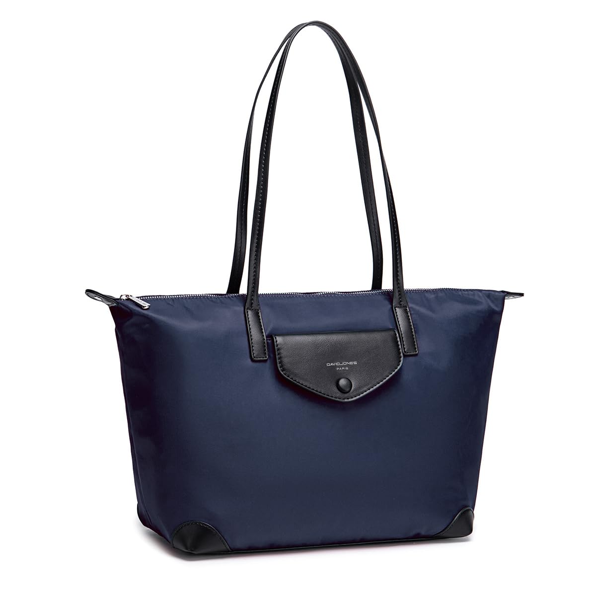 David Jones - Borsa Tote Nylon Impermeabile Donna - Shopper Bag Pieghevoli - Borsa a Spalla Tracolla Shopping - Borsa a Mano Capiente Elegante - Borsetta Grande Capacità Moda Viaggio Quotidiana - Blu