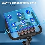 Exercise Bike, DMASUN Classic Brake Pad Pro Stationary Bike for Home with 330 LB Capacity, Workout Bike with Comfortable Seat Cushion, Digital Display with Tablet Holder - Image 5