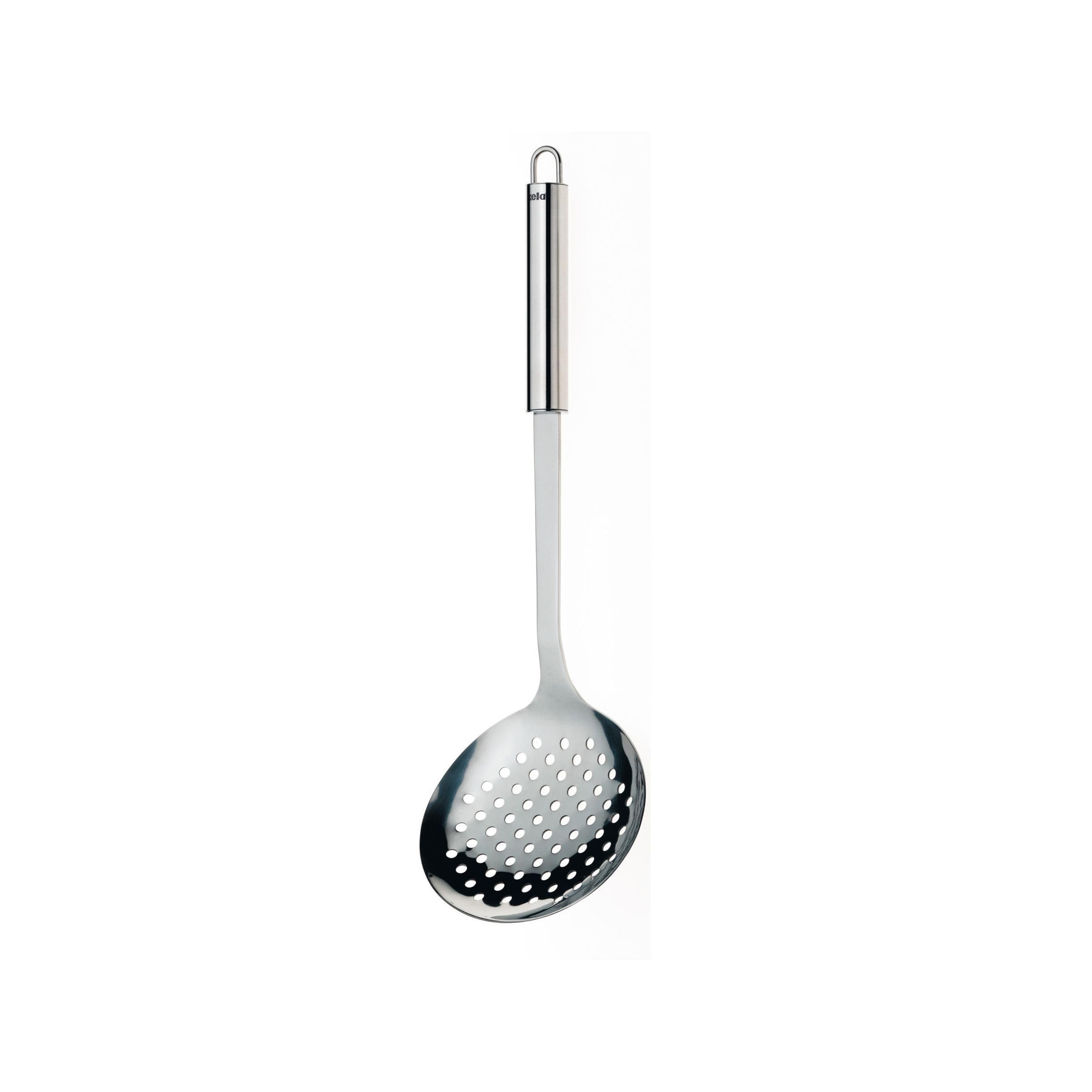 kela slotted spoon stainless steel 35 x 11.5 cm RONDO, slotted spoon, deep-frying spoon dishwasher-safe, shiny