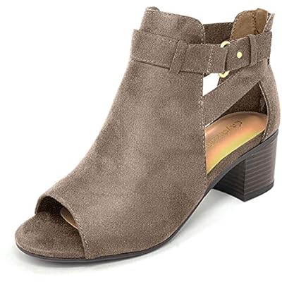 peep toe booties flat heel