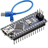 AZDelivery AZ-Nano V3-Board mit Atmega328 CH340 fertig verlötete, verbesserte Version mit USB Kabel inklusive E-Book!