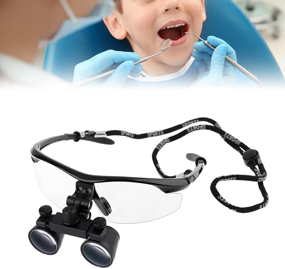 Occhialini dentali 3.5, occhialini chirurgici per medici, lenti d'ingrandimento dentali orali portatili, occhialini binoculari medici chirurgici per odontoiatria Oftalmologia Otorinolaringoi
