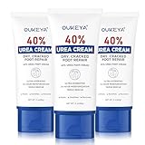 OUKEYA Urea-Creme Stick 40% für Fuß & Hände, Fersenbalsam, Fußcreme, Harnstoffcreme für Trockene, Rissige Füße, Anti Hornhaut, 40 Pro Urea-Lotion für Hände,Ellenbogen,Leicht zu Tragen (85g, 3 Stück)