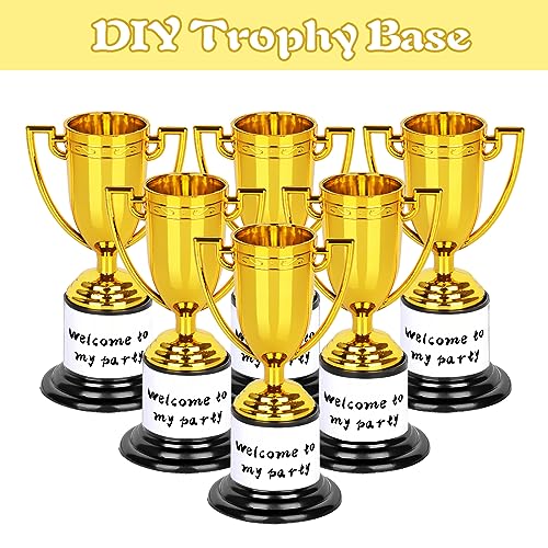 winkio mini trophiesgold trophy award plastic trophies for kids 4 inch trophy cups award trophies for party favors props rewards winning prizes competitions ceremony parties favor