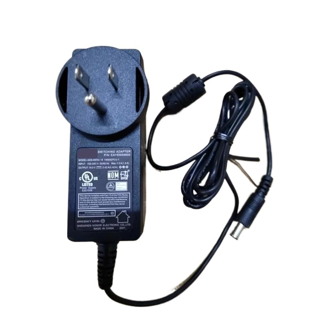 Cargador LG 19V 3.42A 65W para solucionar apagados de monitor en teletrabajo