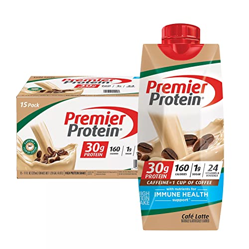 Premier Protein 30g High Protein Shake, Cafe Latte, (11 fl. oz., 15ct)