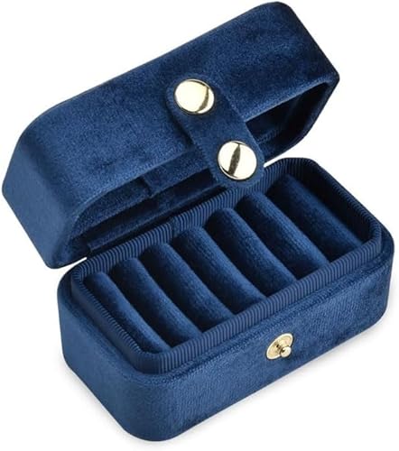 Small Fashion Creative Velvet Jewelry Box – Portable Ring and Earrings Storage Organizer