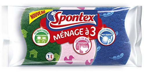 Preisvergleich Produktbild Spontex Schwamm Haushalt zu 3 Lot de 3
