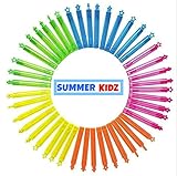 Summer Kidz 48 Piece Bulk Bubble Wand Set - Exciting Party Favors for Kids, Outdoor Fun, Events, Birthdays, Celebrations, Return Gift, Fun Filled Celebrations, Halloween, Wedding