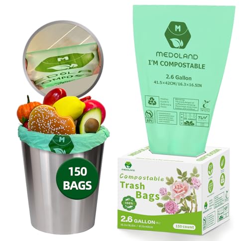 BPI Certified Compostable Trash Bags (2.6 Gallon)