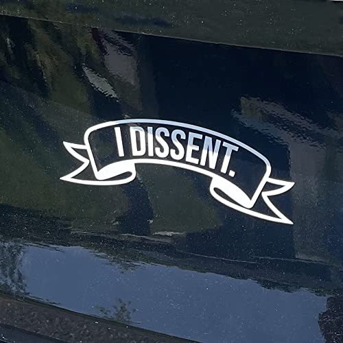 Lawyer Law Student Car Decal, I Dissent. Ruth Bader Ginsburg, Law, Legal, Rbg Sticker Decal For Laptop, Car, Or Wall #TOP1