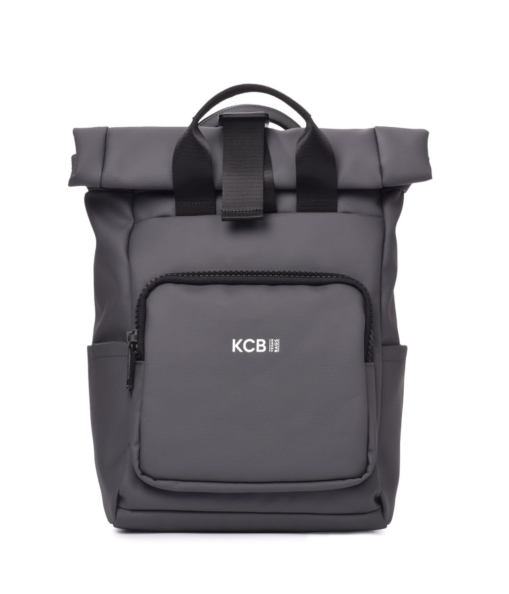 KCB Mochila Antirrobo Grande Cube | Comodidad y Seguridad | Diseño Moderno y de Calidad | Ideal para Viajar y el Día a Día | Asas Ajustables | 100% Vegano | Color Gris