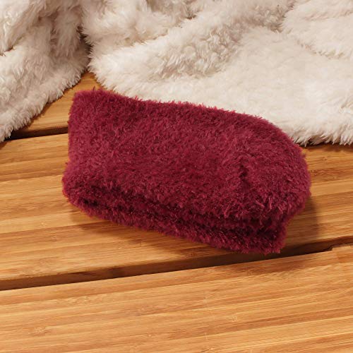 Image of BambooMN Women's Super Soft and Cozy Feather Light Fuzzy Socks - Multiple Color Options - Two Sizes - Value Packs