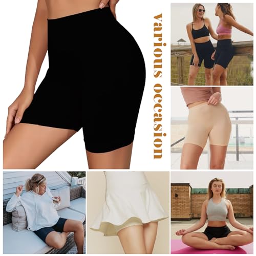 Image of LALESTE Anti Chafing Slip Shorts for Women Under Dress Smooth Seamless Boxer Briefs Long Leg Boyshorts Underwear
