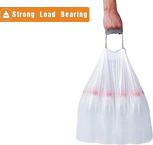 Miniatura 4 de Simplelisa Code Q - Bolsas de basura con cordón, 100 unidades compatibles con simplehuman Code Q bote de basura  0.047 in  13-17 galones 40-65