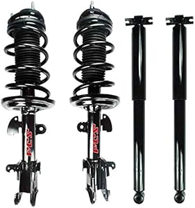 FCS Front Struts With Coil Springs & Rear Shocks Kit For Acura MDX AWD 3.7 07-13 Excluding Electronic Adjustable and Sport Suspension