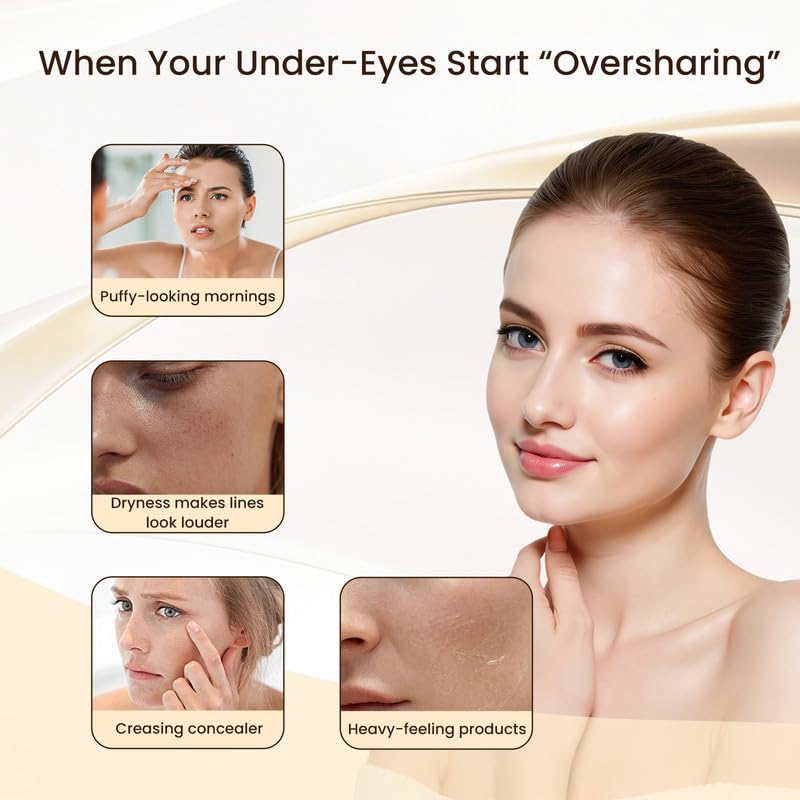 Retinol Eye Balm for Under Eye Care, Repair Dark Circles, Eye bags, Fine Lines & Dryness, Hydrating & Smoothing Eye Cream, 14.50 ml