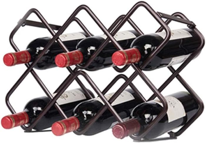 Wine Racks Wine Rack Countertop Metal Freestanding Wine Rack Freestanding Floor Storage Manager Kitchen Wine Bottle Holder Gift Wine Rack Stand Wine Racks (Color : B) (A)