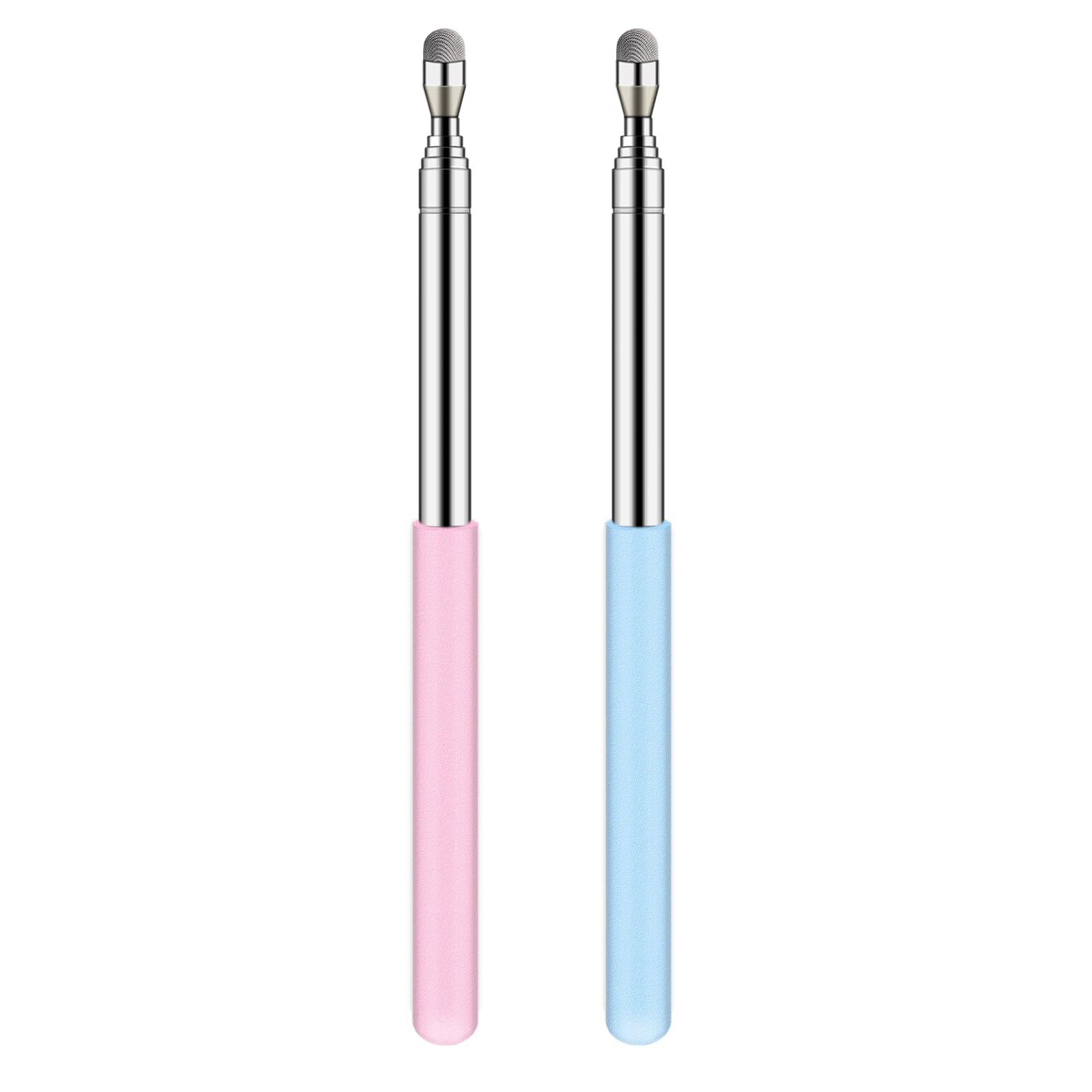 Telescoping Poiner Stick for Classroom Teacher Kids Reading, Dumero Retractable Pointer with Stylus for Touchscreens, Extendable Presentation Pointers, Classroom Must Have Supplies Essentials, 2 Pack
