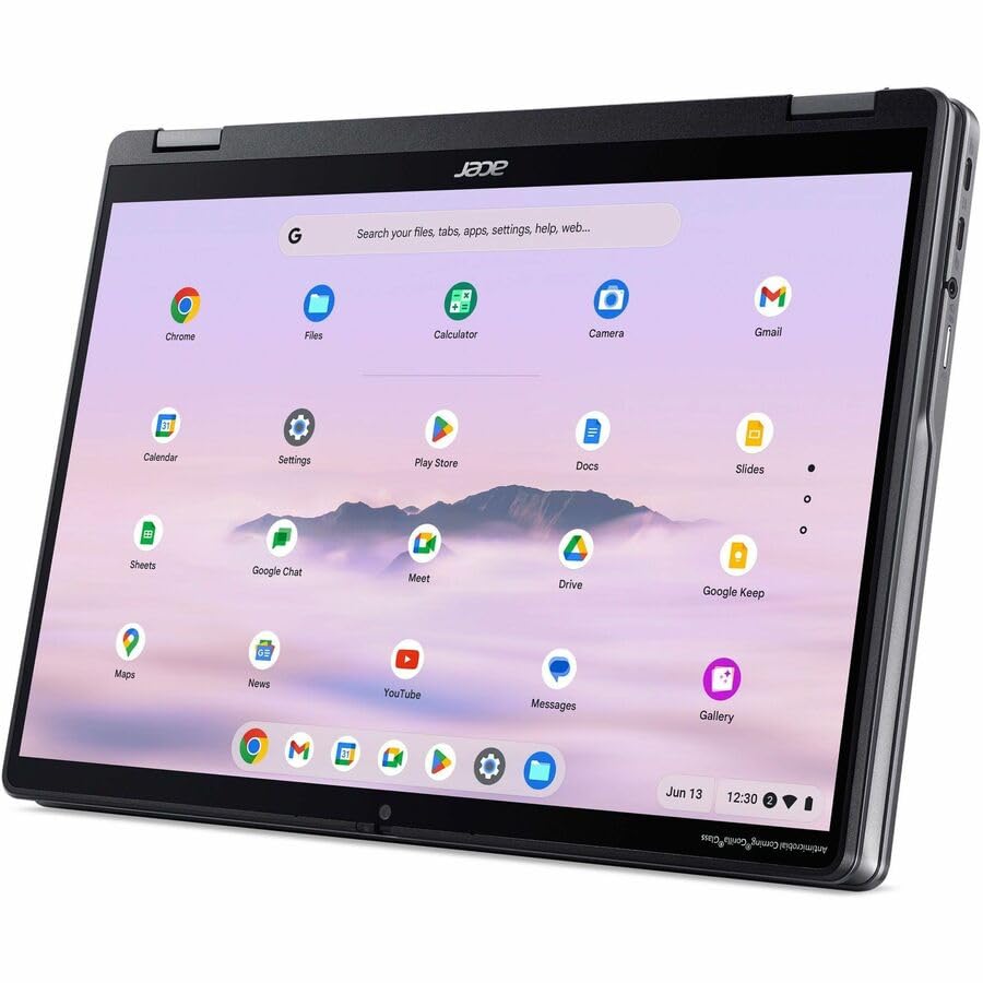 Image of Acer Chromebook Plus Spin 514 CPE594-1N CPE594-1N-57ZJ 14 inch Touchscreen Convertible 2 in 1 Chromebook - WUXGA - Intel Core 5 120U - 16 GB - 256 GB SSD - English (US) Keyboard - Iron