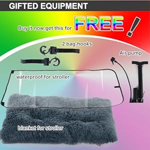   Dog-Stroller-for-Large-Dogs-Pet-Dog-Jogger-Wagon-Foldable-CartPet-Stroller-with-Adjustable-Handle-Dog-Stroller-for-Medium-and-2-Dogs-Coche-para-Perro-with-Multi-Breathable-MeshUp-to-120-lbs