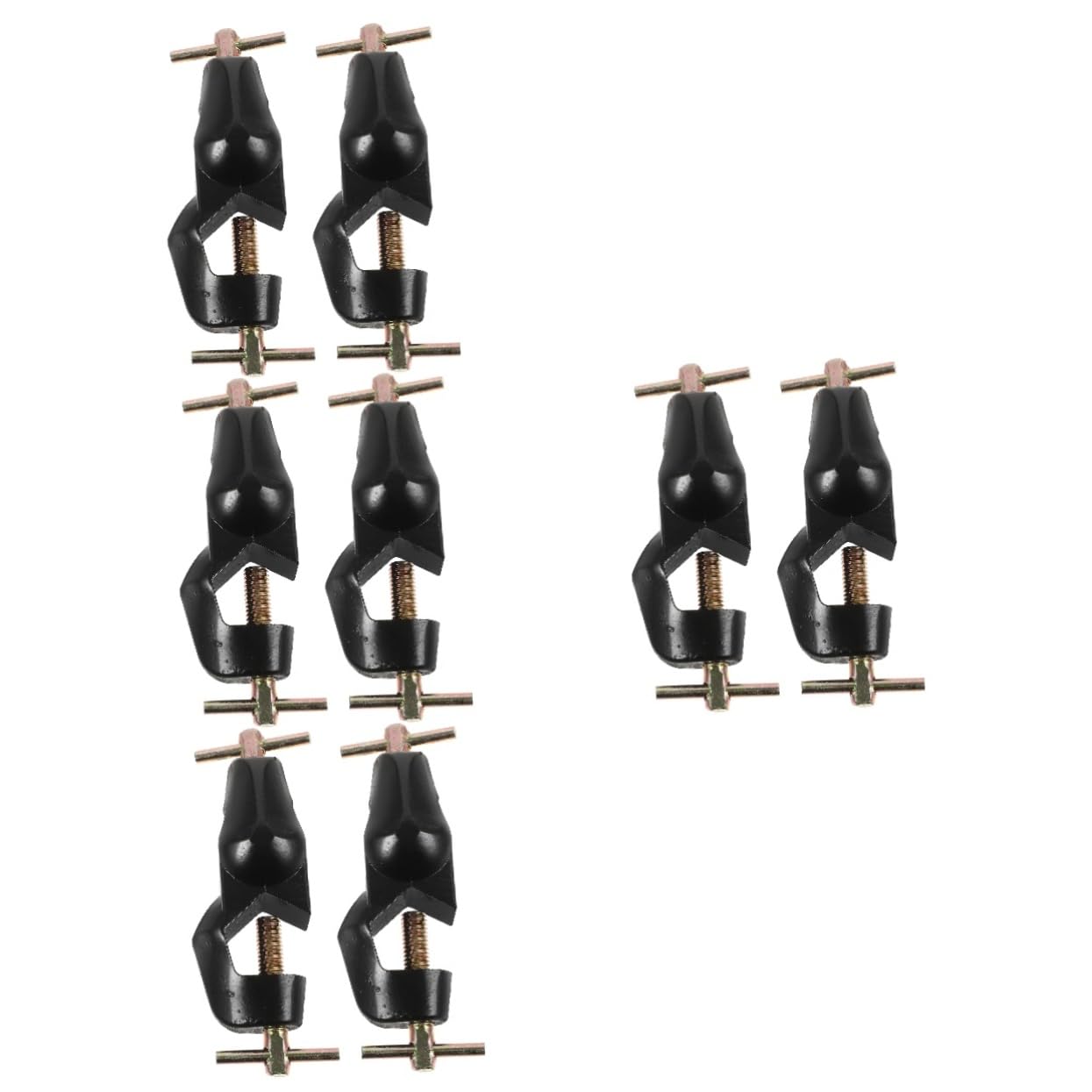 8pcs Cross Clamps for Laboratory Use Heavy Duty Clip Holders Secure Grip Support for Lab Stands and Research Institutes