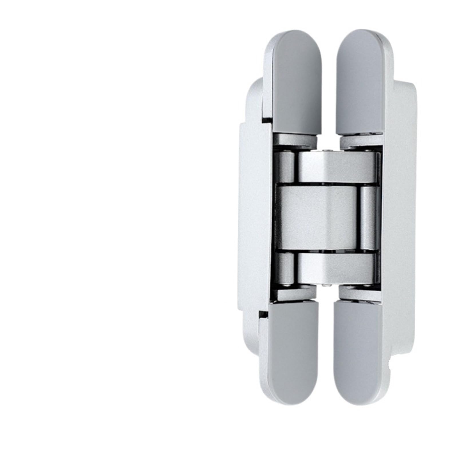 Kdhcvkz 2Pcs 40Kg-Silver 2Pcs Invisible Door Hinges Hidden Adjustable Wooden(2Pcs 40Kg-Silver)