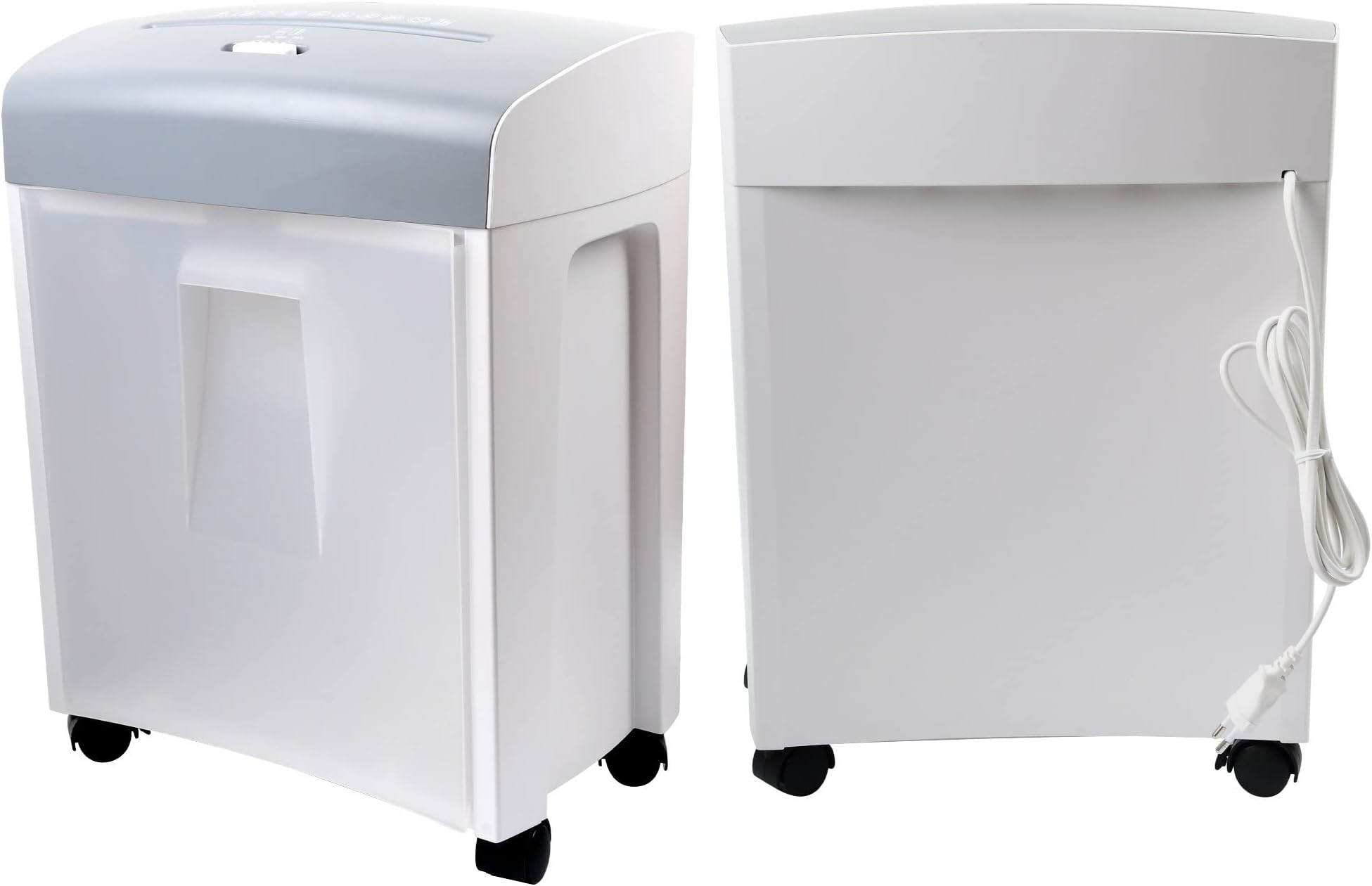 10 Sheet Cross Cut Paper Shredder, Shreds Paper, cd, DVD, Credit Cards. Suitable for Homes (Grey)