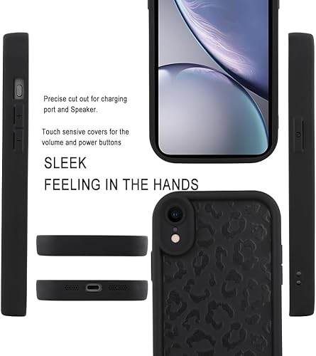 Miniatura 4 de MOWIME Funda compatible con iPhone XR, estampado de guepardo, a prueba de golpes, funda protectora de TPU suave para mujeres y niñas, funda delgada