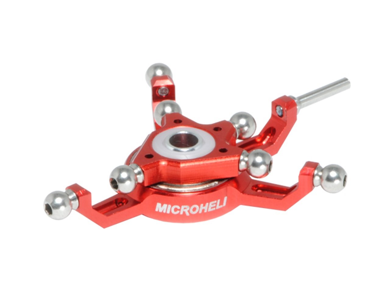 Microheli CNC AL Tri-Blade Swashplate (RED)(for Microheli Triple-Blade Blade 250 CFX Series)