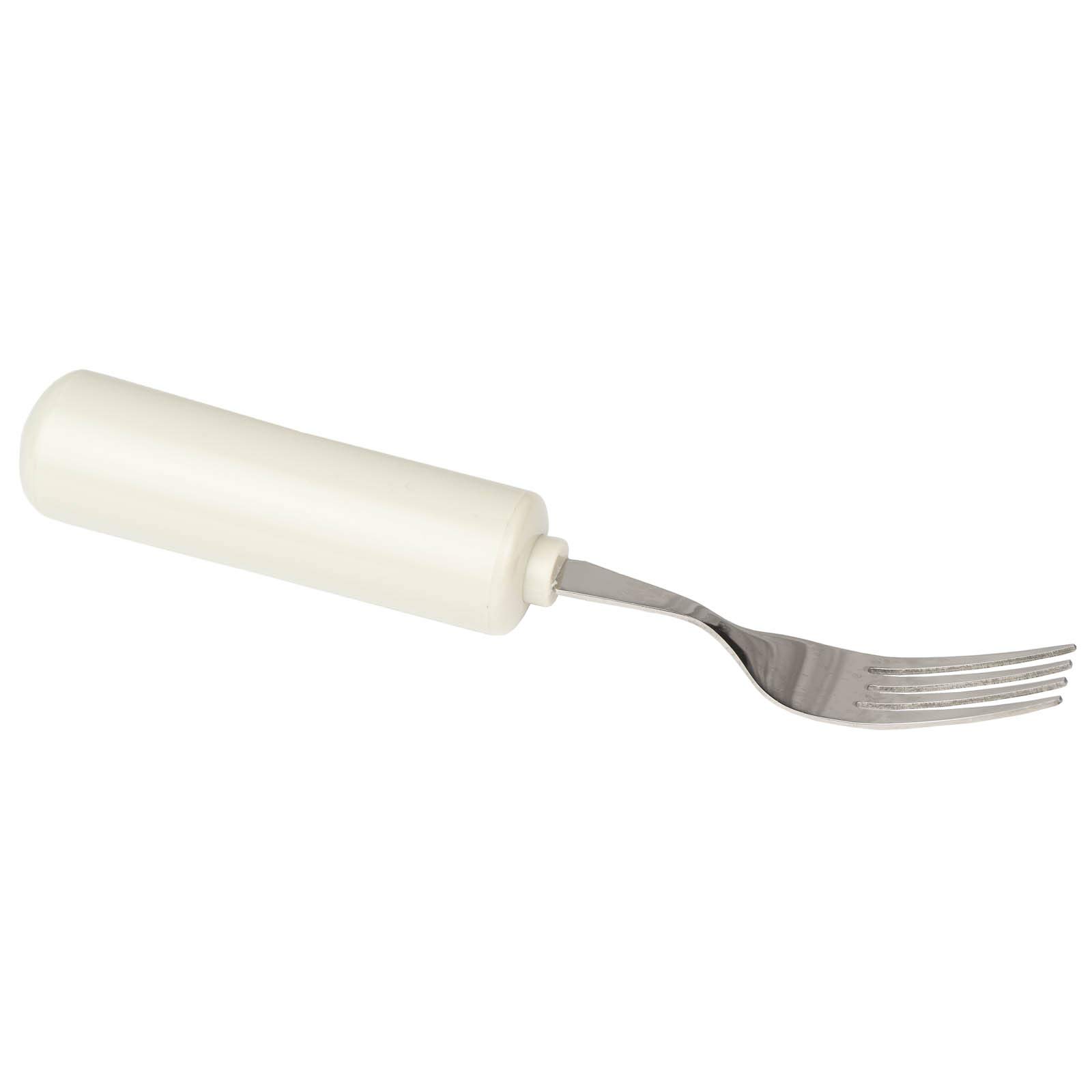 Homecraft Queens Cutlery, Fork (Eligible for VAT relief in the UK) Stainless Steel Adaptive Dining Utensil for Elderly, Disabled, Handicapped, Large Built-Up Handle for Good Grip, Dishwasher Safe