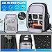SDYSM Camera Backpack Bag Professional for DSLR/SLR Mirrorless Camera Waterproof 15.6 inch Tactical Camera Bags for Photographers with Rain Cover, Tripod Holder, Small Bag Photography Backpack Case