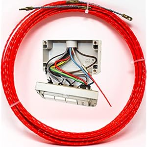 Sonda passacavi Spiralata professionale 100% Poliestere ad anima unica, 15 metri Ø 3 mm, molla elettricista definitiva per impianti saturi e tubature con curve strette.