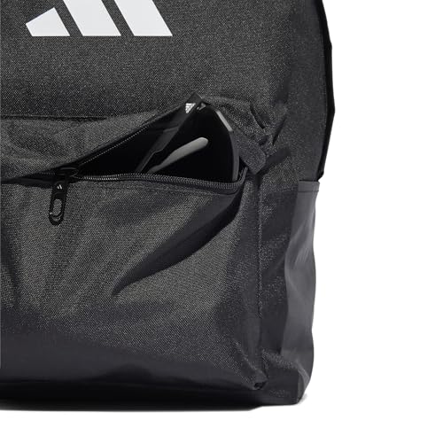 adidas Unisex Classic 3Bars Backpack, Black/White, One Size – Ansicht 5