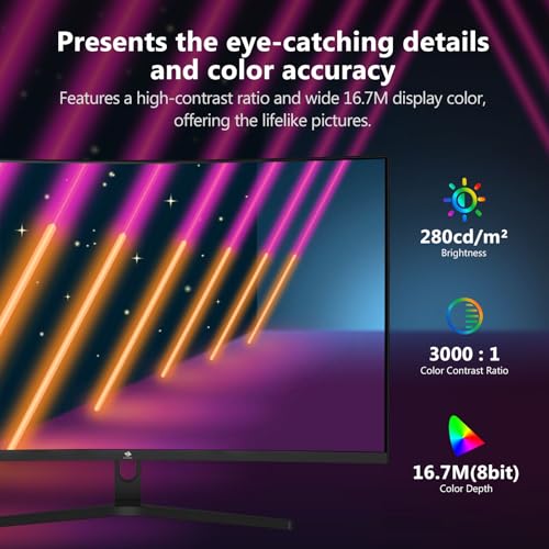 Z-Edge Monitor Gaming Curvo 32'' 240 Hz, 1ms, 1080P, FreeSync, Schermo PC Cornice Ultra Sottile, 1500R VA, Inclinazione Regolabile, 2* HDMI 2.0 & 2* DP 1.4, RGB Luce respiratoria(Cavo HDMI Incluso) - Monitor - Immagine 5