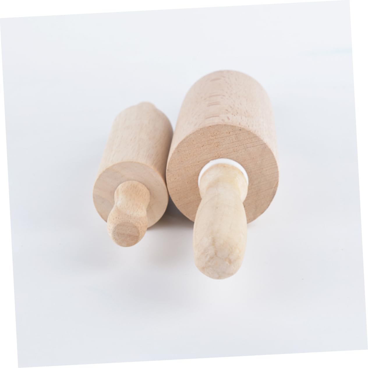 CLISPEED 2stücke Unlackiertes Nudelholz Holzrollstab Wachsfrei Glatter Teigroller Für Brot Pizza Kekse Fondant Ergonomisch Backen Küchenwerkzeug